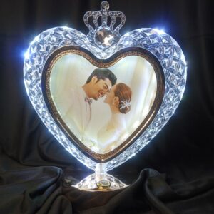 Fell-Heart Led crystal photo lamp