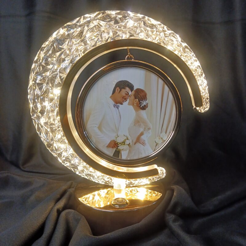 Round Led Crystal Photo Frame